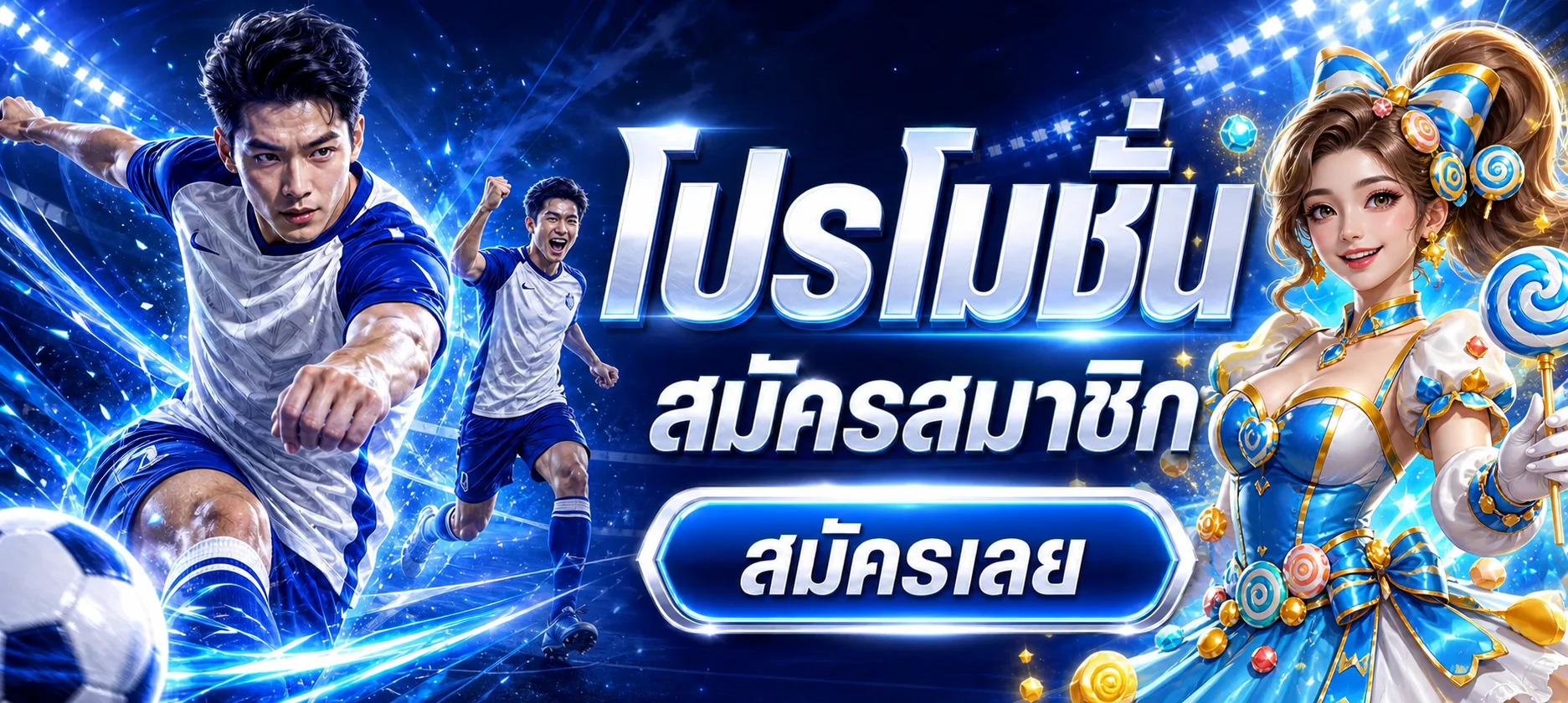 แบนเนอร์สมัครสมาชิก A Plus Auto พร้อมตัวละครเกม